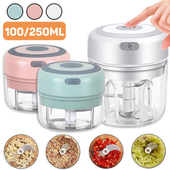 Mini Electric Garlic Chopper-USB Portable Meat Grinder, Vegetable Chopper for Kitchen Gadgets