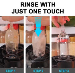 Glass Rinser for Kitchen, Kitchen Sink Accessories, Unlacquered Brass Bar Glass Rinser