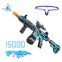 Two-in-one Gel Ball Blaster, Gel Ball Blaster Gun, Gift for Kids&Adults, Water Gun Launcher Toy, Paintball Style Activity, Splat Gun, Water Gun Electric Automatic and Manual Outdoor Activity
