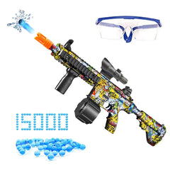 Two-in-one Gel Ball Blaster, Gel Ball Blaster Gun, Gift for Kids&Adults, Water Gun Launcher Toy, Paintball Style Activity, Splat Gun, Water Gun Electric Automatic and Manual Outdoor Activity