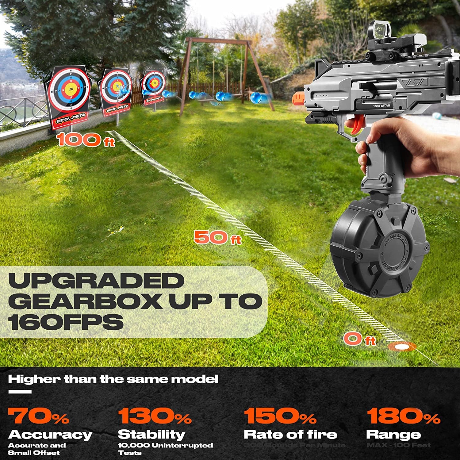 Gel Blaster Gun Toys Ammunition, Gel Blaster Gun Automatic Water Bullet Airsoft Guns Pistol