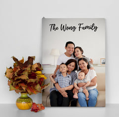 Personalized Photo to Canvas Print Wall Art, Canvas Prints with Your Photos, Customized Frame Printing with Stretcher Bar, Vertical Frame