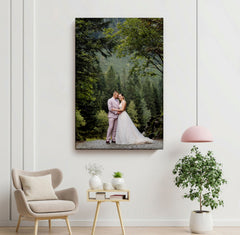 Personalized Photo to Canvas Print Wall Art, Canvas Prints with Your Photos, Customized Frame Printing with Stretcher Bar, Vertical Frame
